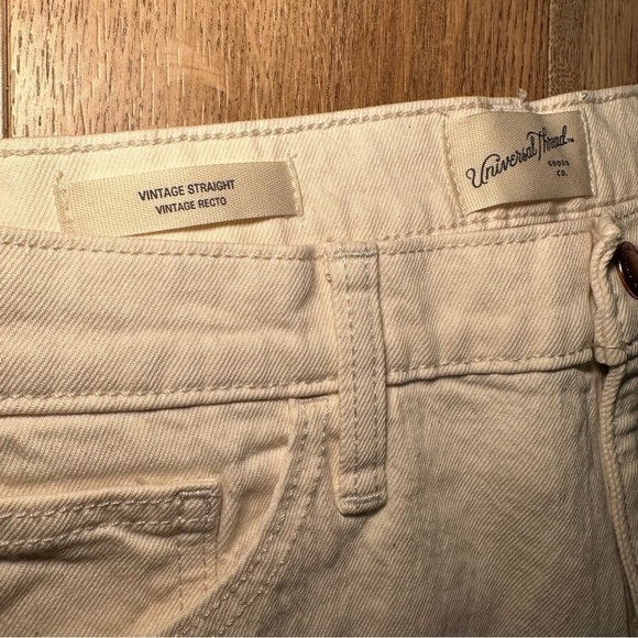 NWT High-Rise 90's Vintage Straight Jeans - Universal Thread Off-White Size 12 - Picture 11 of 12